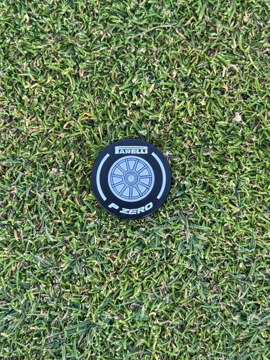 F1 Inspired PARELLI Hard tire - Ball Marker - White