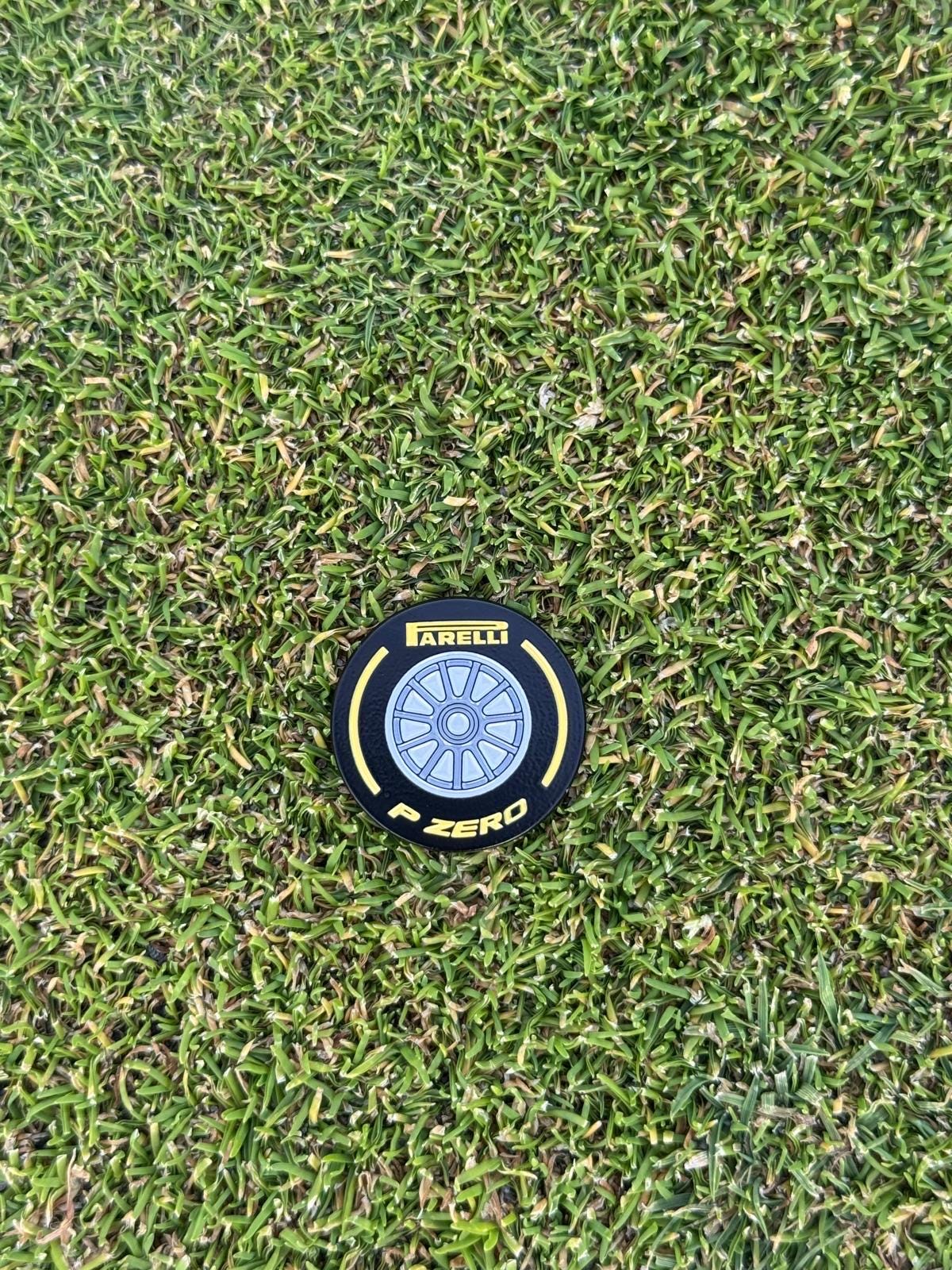 F1 Inspired PARELLI Medium Tire - Ball Marker - Yellow