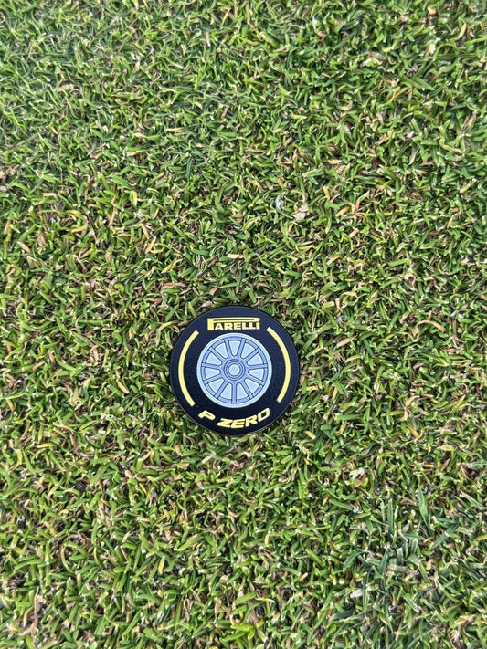 F1 Inspired PARELLI Medium Tire - Ball Marker - Yellow
