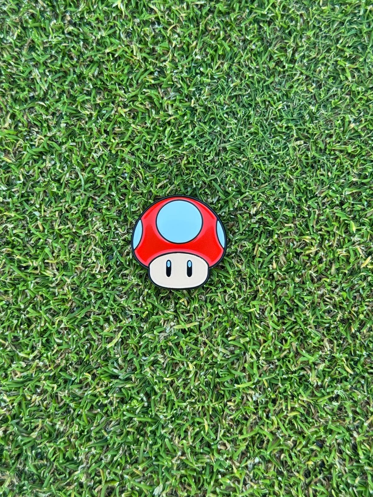 SUPER MARIO Inspired MUSHROOM - Red Super Mushroom - Ball Marker